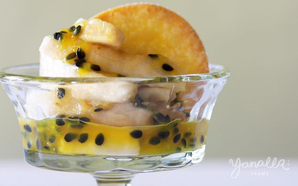 Custard Apple and Passionfruit Parfait