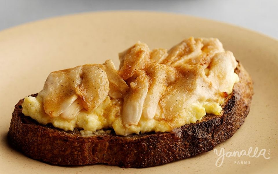 Custard Apple Bruschetta